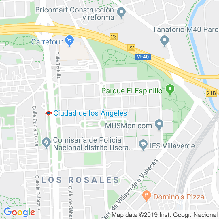 Código Postal calle Generosidad en Madrid