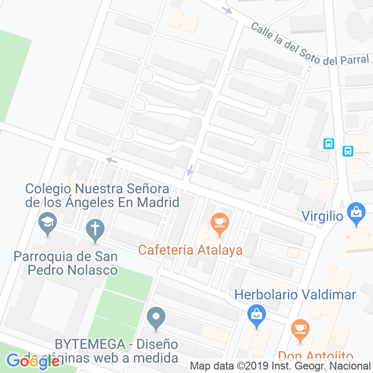 Código Postal calle Huesped Del Sevillano, El en Madrid
