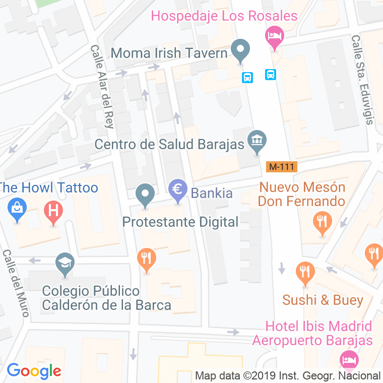 Código Postal calle Alaro en Madrid