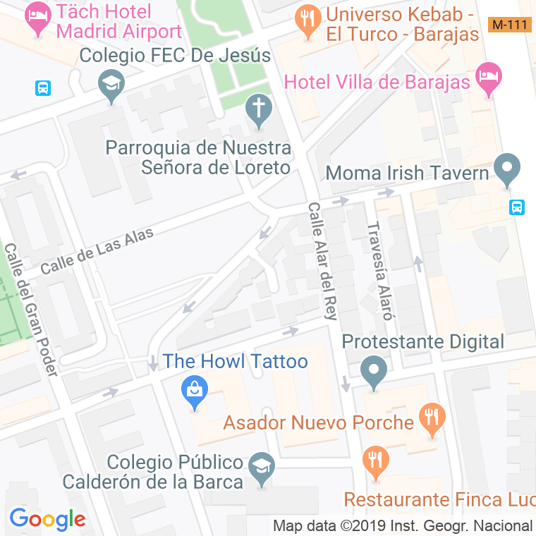 Código Postal calle Autogiro, travesia en Madrid