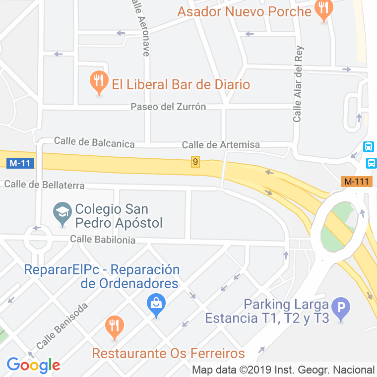 Código Postal calle Balmaseda en Madrid