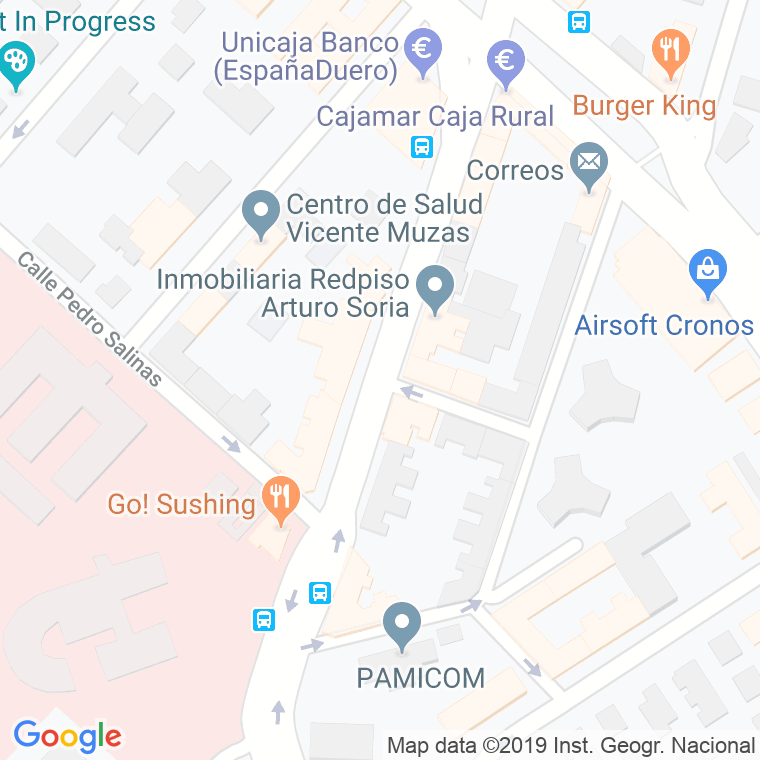 Código Postal calle Cañas, travesia en Madrid