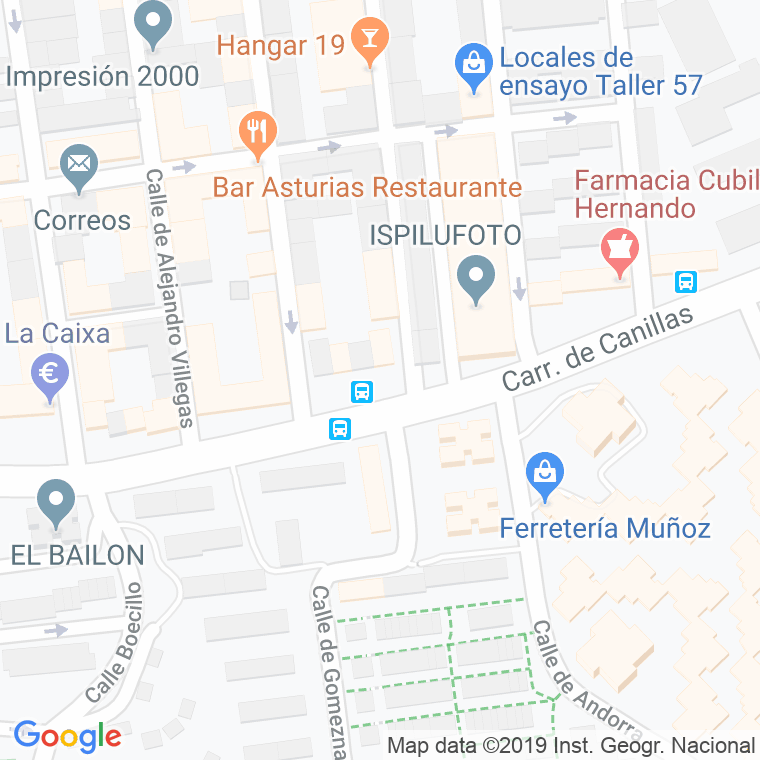 Código Postal calle Fresno Viejo en Madrid