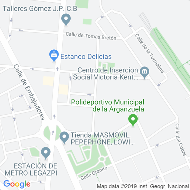 Código Postal calle Batalla De Belchite en Madrid