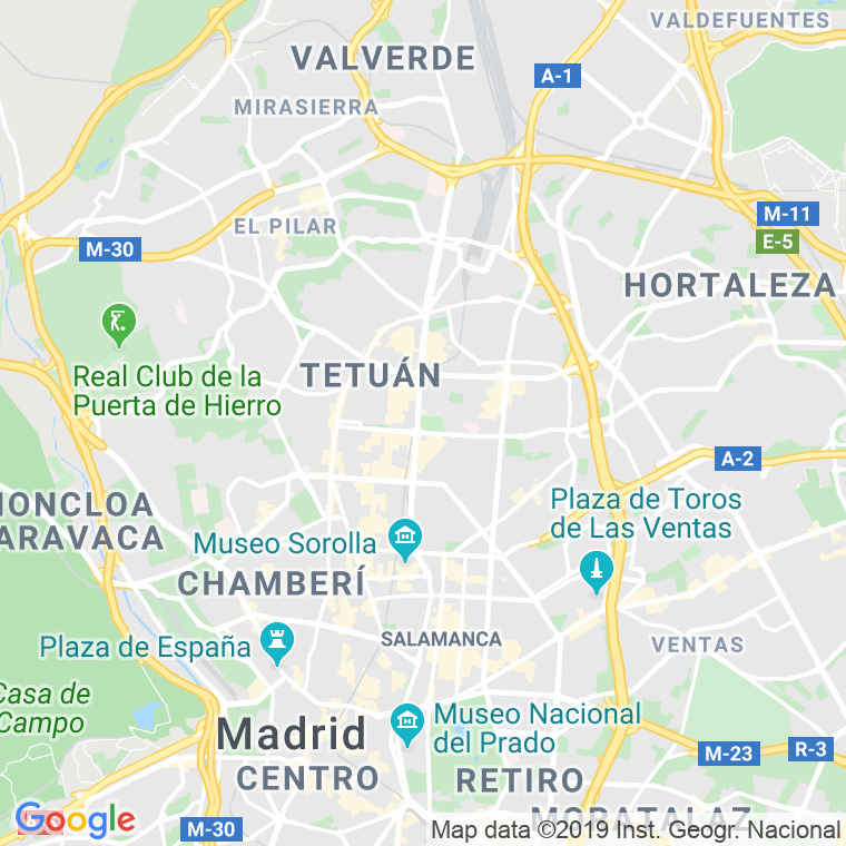 Código Postal calle Castellana, paseo en Madrid