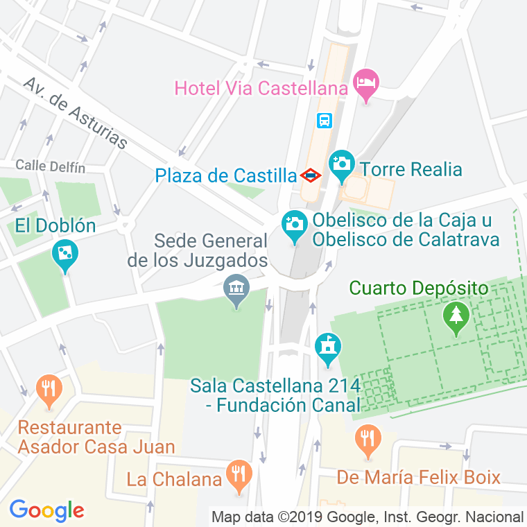 Código Postal calle Castilla, plaza (Impares Del 1 Al Final)  (Pares Del 2 Al Final) en Madrid