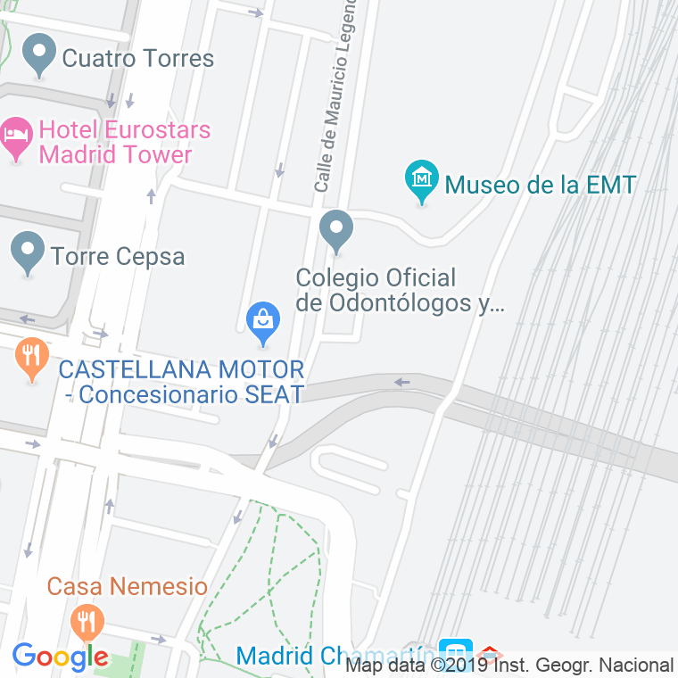 Código Postal calle Fernandez Silvestre en Madrid