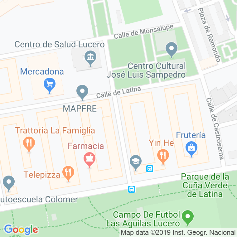 Código Postal calle Carboneras en Madrid