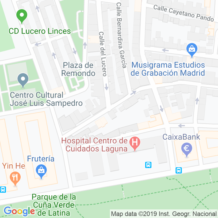 Código Postal calle Castuera en Madrid