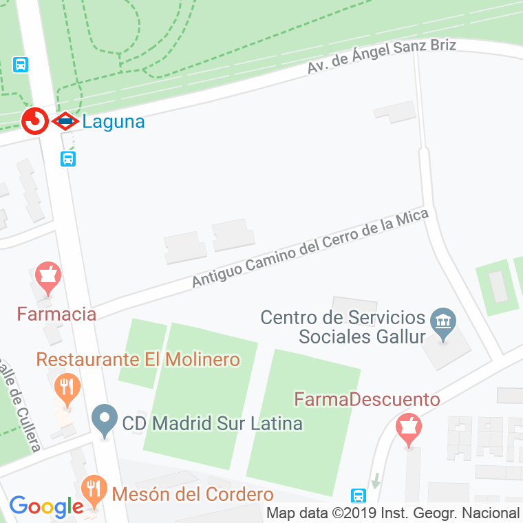 Código Postal calle Cerro De La Mica, lugar en Madrid