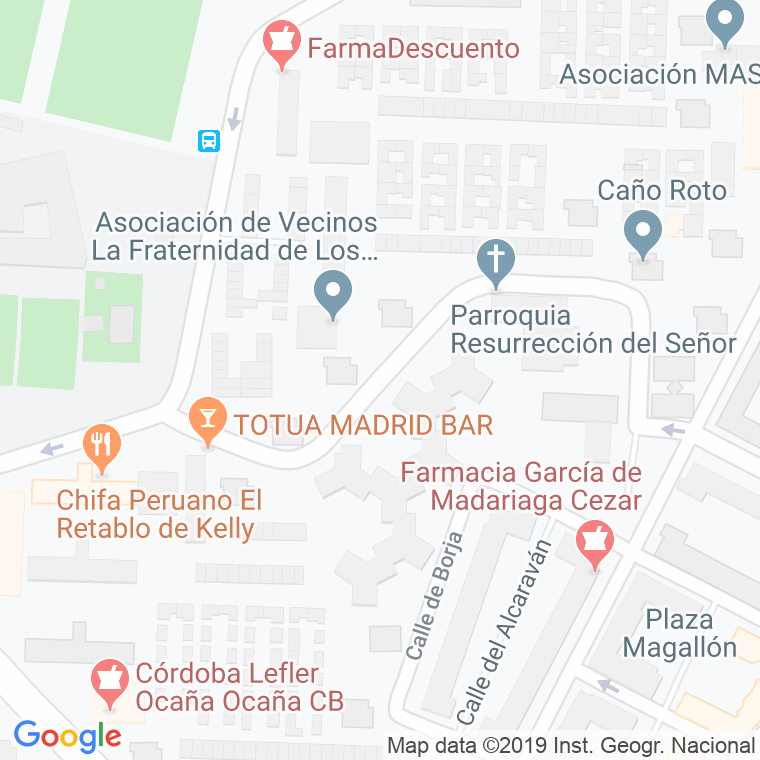 Código Postal calle Escalonilla en Madrid