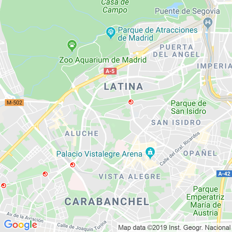Código Postal calle Latina en Madrid