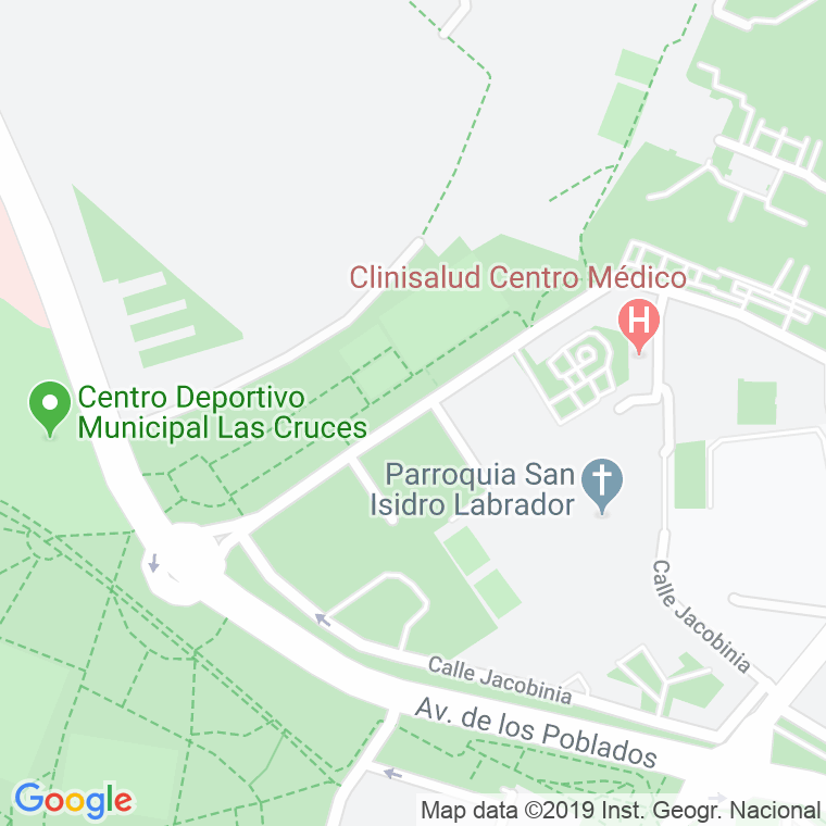 Código Postal calle Parque Eugenia De Montijo en Madrid