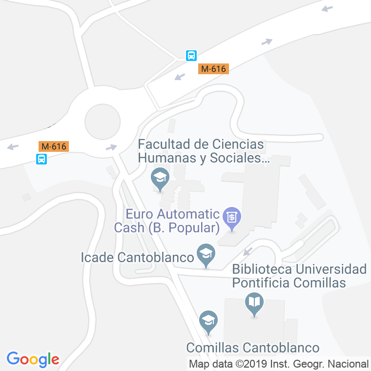 Código Postal calle Universidad De Comillas en Madrid