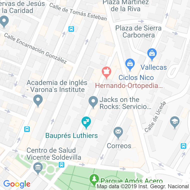 Código Postal calle Eduardo Requena en Madrid