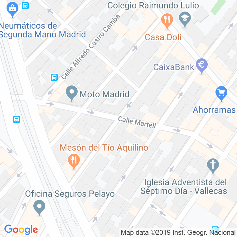 Código Postal calle Josue Lillo en Madrid