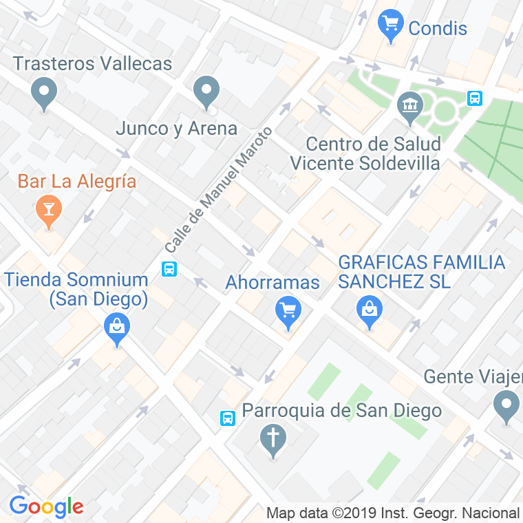 Código Postal calle Maese Nicolas en Madrid