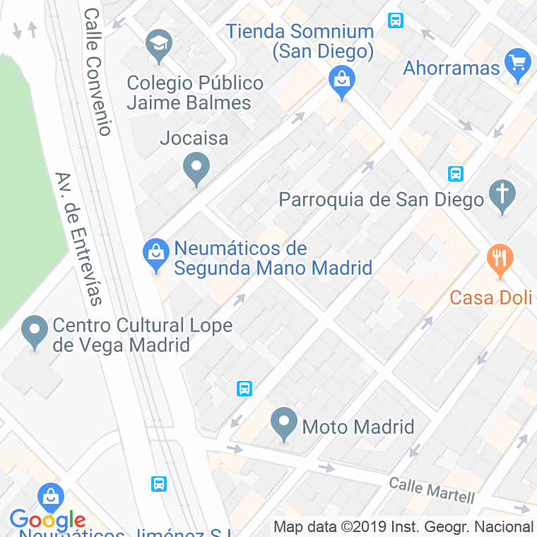 Código Postal calle Mariano Benlliure en Madrid
