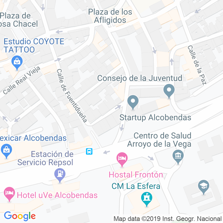 Código Postal calle Alava, travesia en Alcobendas y La Moraleja