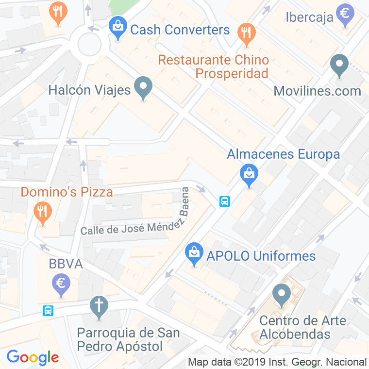 Código Postal calle Cañon en Alcobendas y La Moraleja