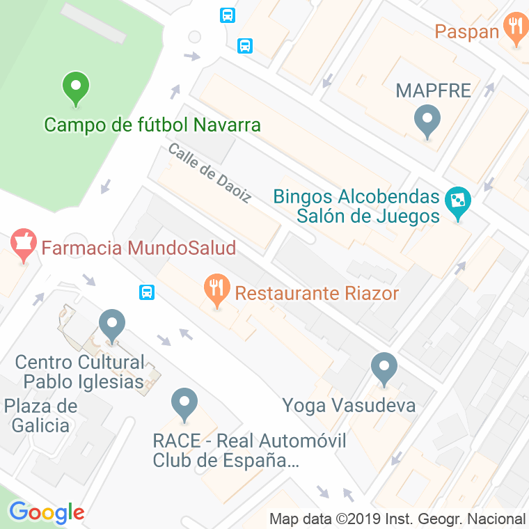 Código Postal calle Dos De Mayo en Alcobendas y La Moraleja