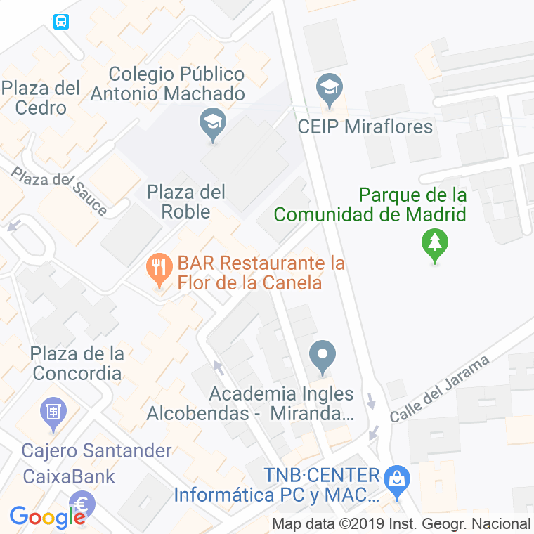 Código Postal calle Duero en Alcobendas y La Moraleja