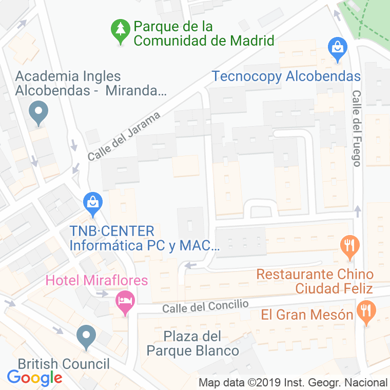 Código Postal calle Felix Rodriguez De La Fuente, plaza en Alcobendas y La Moraleja