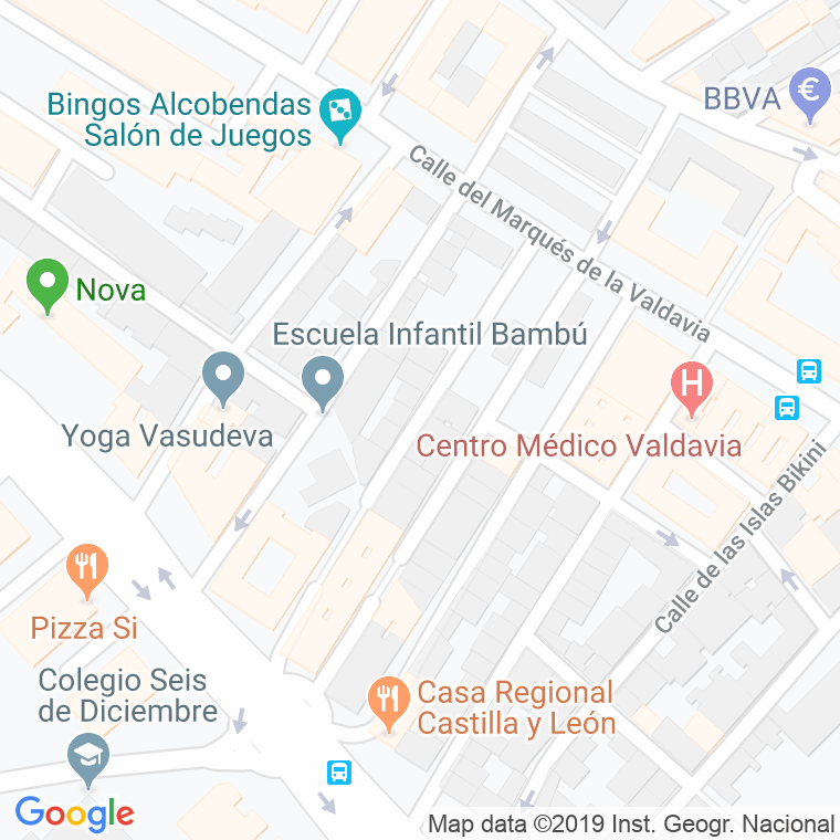 Código Postal calle Granada en Alcobendas y La Moraleja