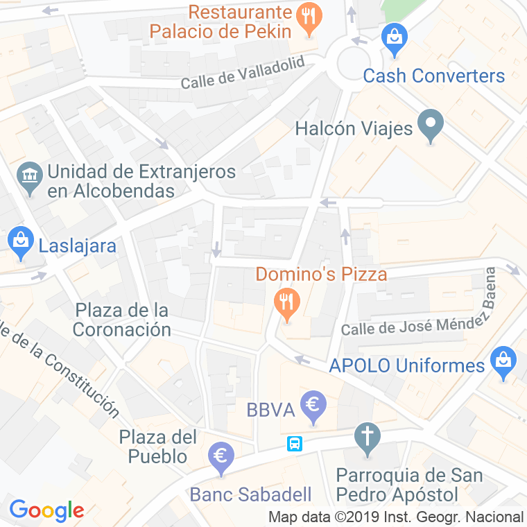 Código Postal calle Hospital, travesia en Alcobendas y La Moraleja