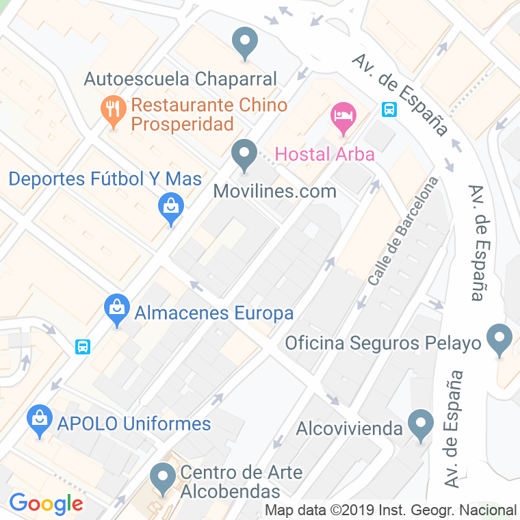 Código Postal calle Huesca en Alcobendas y La Moraleja