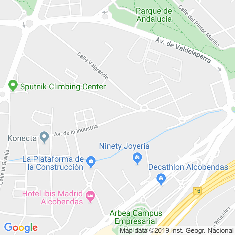 Código Postal calle Industria, avenida en Alcobendas y La Moraleja