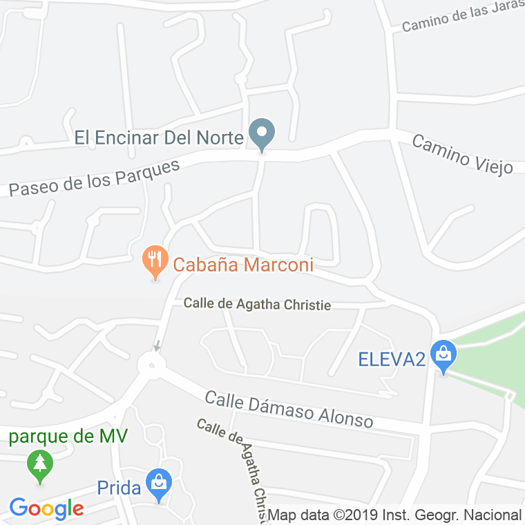 Código Postal calle Cura, Del, camino en Alcobendas y La Moraleja