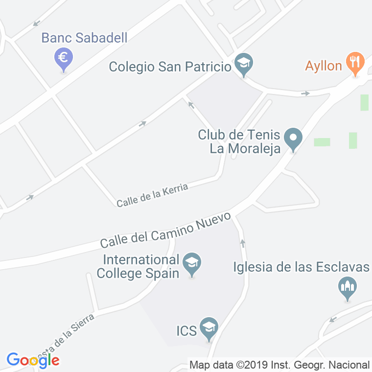 Código Postal calle Kerria en Alcobendas y La Moraleja