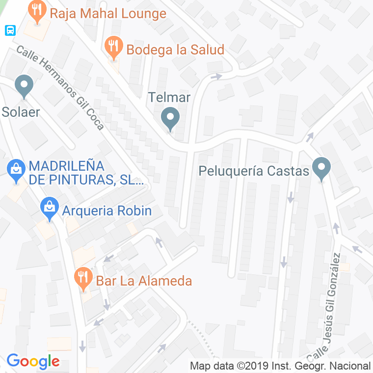Código Postal calle Angel Gil Coca en Pozuelo de Alarcón