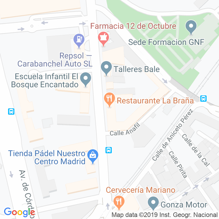 Código Postal de Braña, La en Madrid