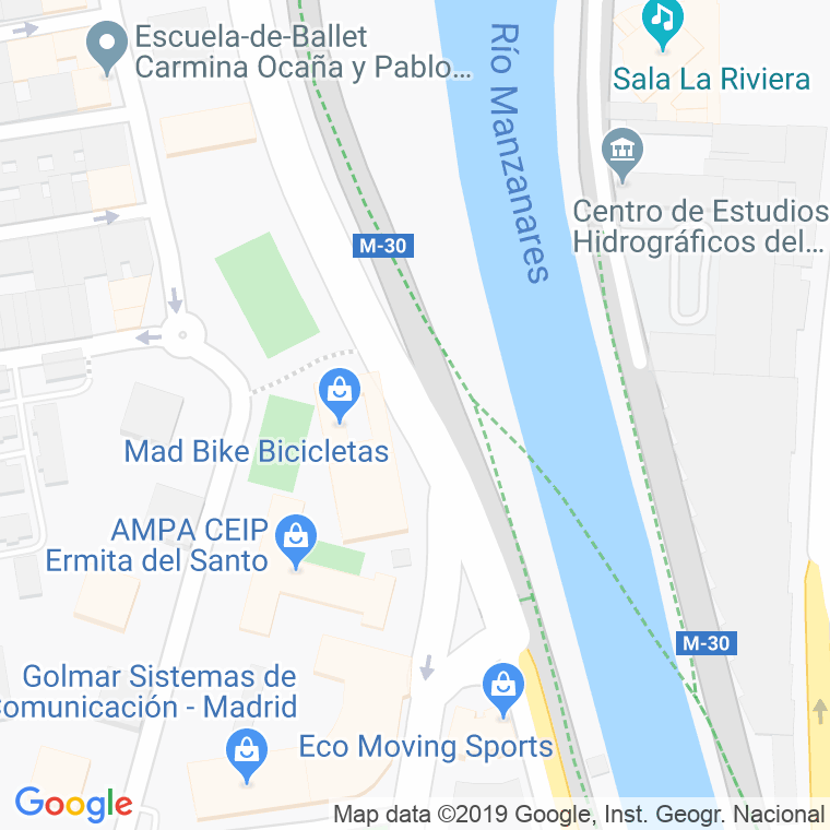 Código Postal de Orilla Del Rio, De La en Madrid