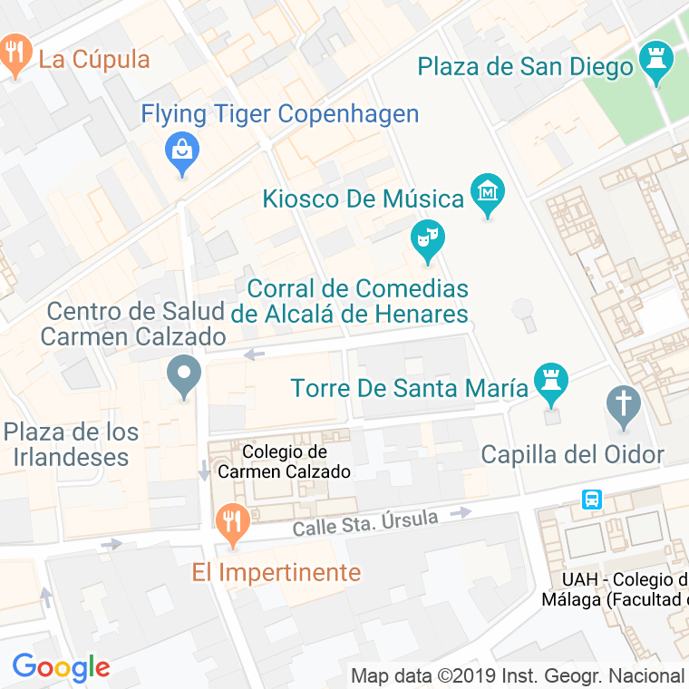 Código Postal calle Cerrajeros en Alcalá de Henares