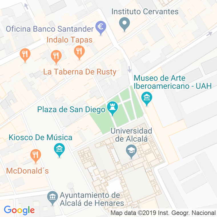 Código Postal calle San Diego, plaza en Alcalá de Henares