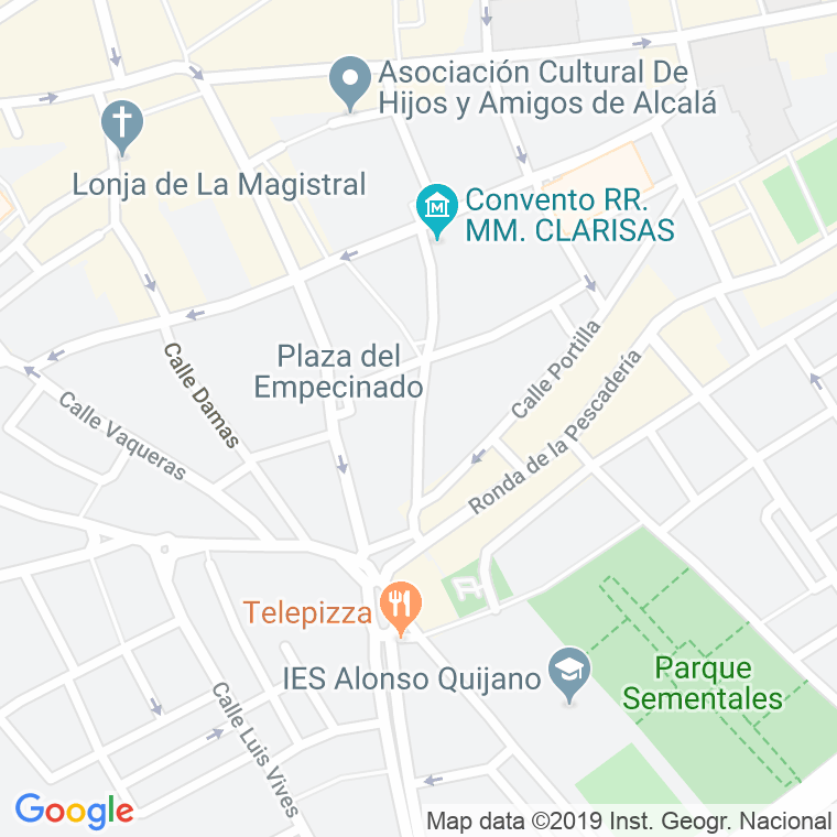 Código Postal calle Siete Esquinas en Alcalá de Henares