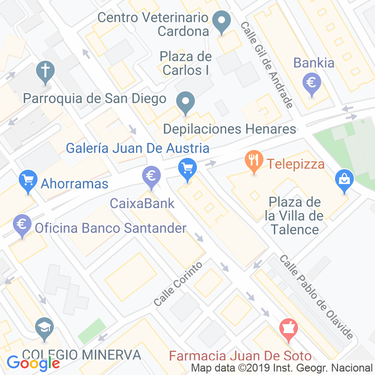 Código Postal calle Austria en Alcalá de Henares