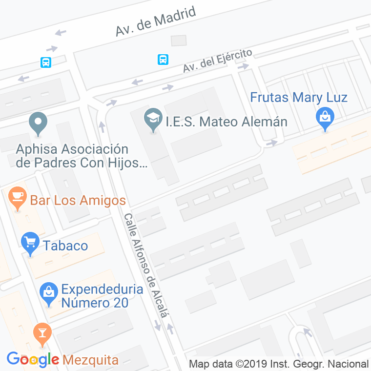 Código Postal calle Bartolome De Castro en Alcalá de Henares