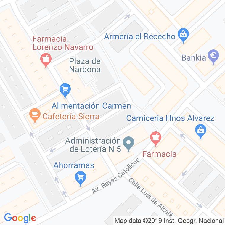Código Postal calle Baza en Alcalá de Henares