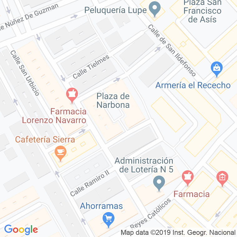 Código Postal calle Narvona, plaza en Alcalá de Henares