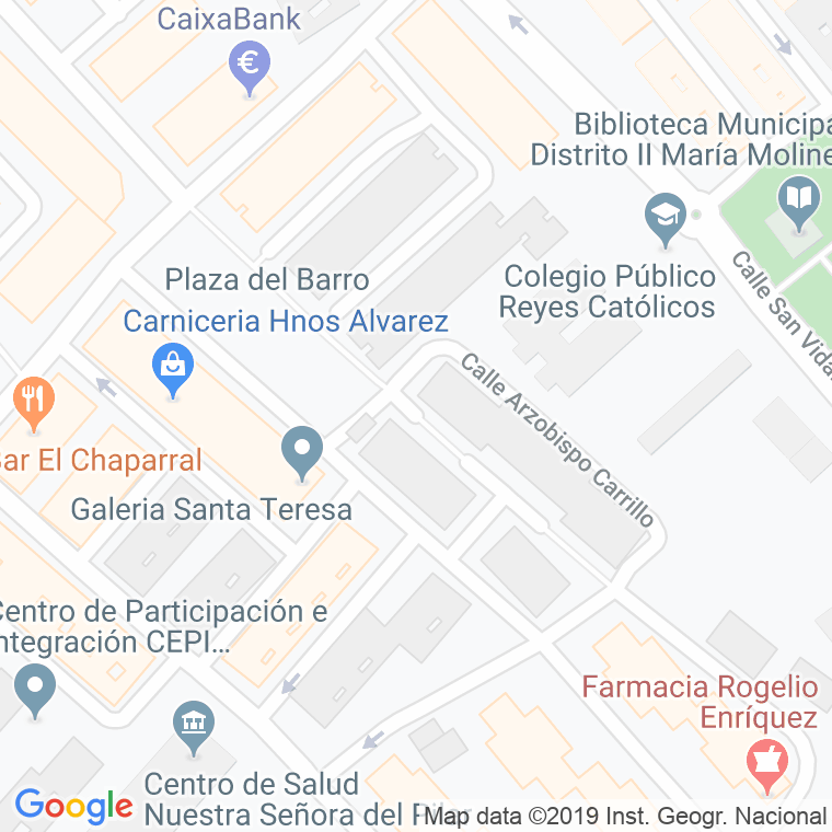 Código Postal calle Arzobispo Carrillo en Alcalá de Henares