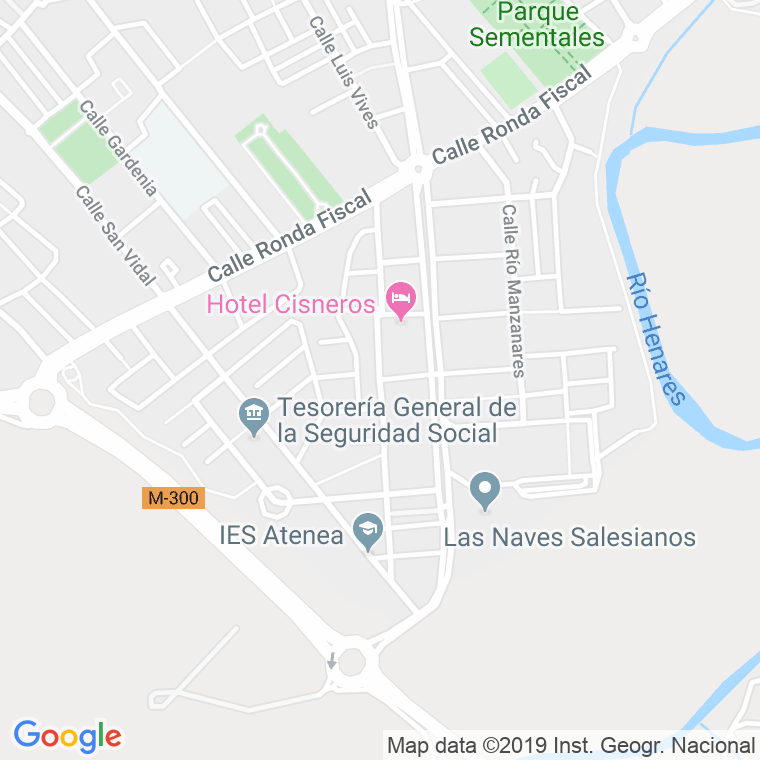Código Postal calle Fuente Del Sol en Alcalá de Henares