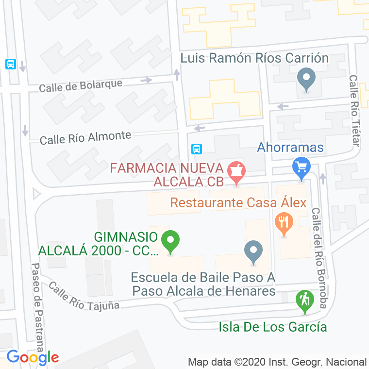 Código Postal calle Pantano De Entrepeñas en Alcalá de Henares