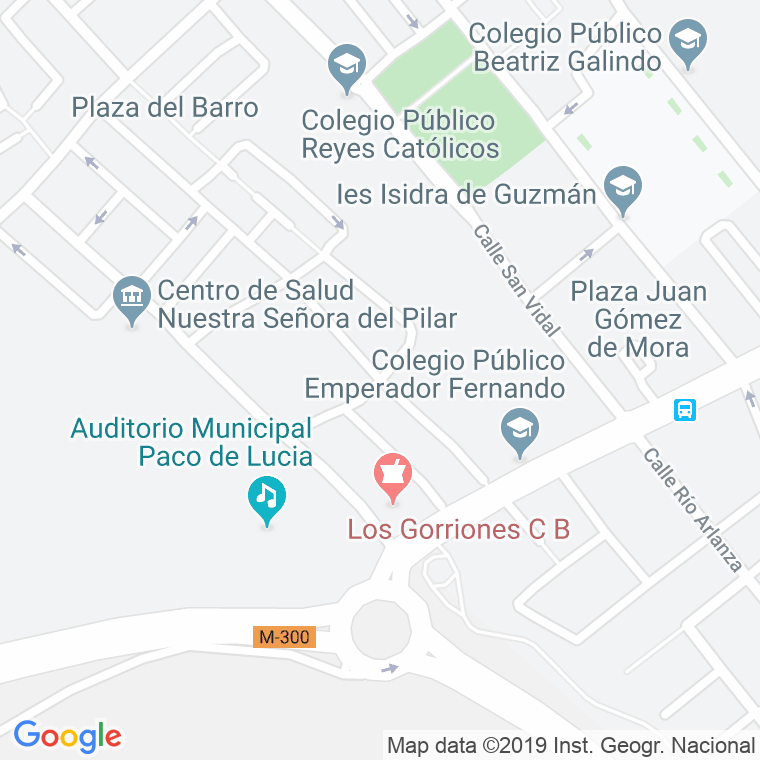 Código Postal calle Pedro Serrano en Alcalá de Henares