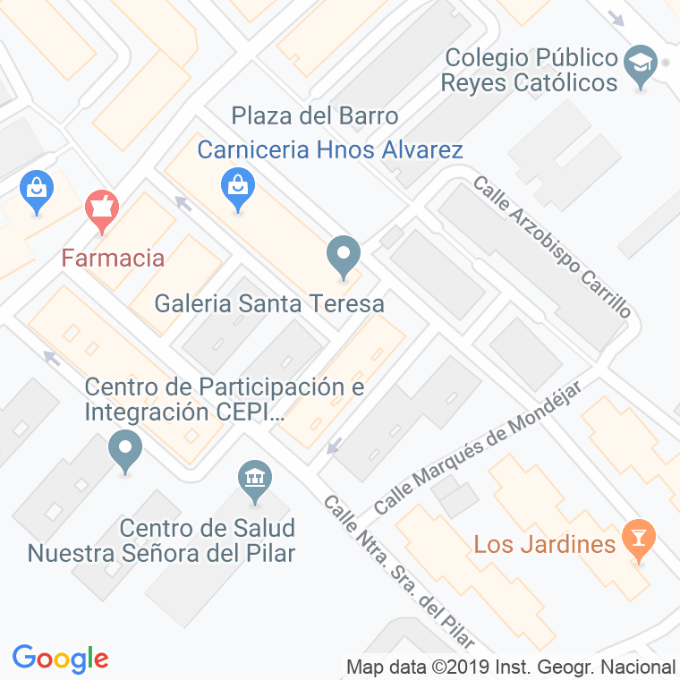 Código Postal calle Pinzon en Alcalá de Henares