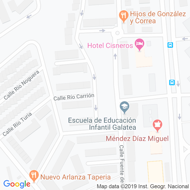 Código Postal calle Rio Carrion en Alcalá de Henares