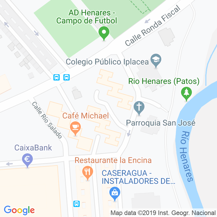 Código Postal calle Rio Sorbe en Alcalá de Henares